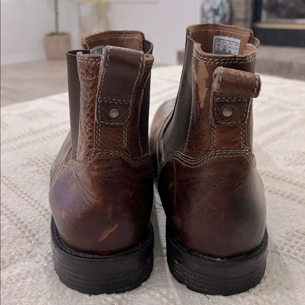 CLARKS Mens‎ Casual Pull On Boots Faulkner On Chelsea Boots Size 11